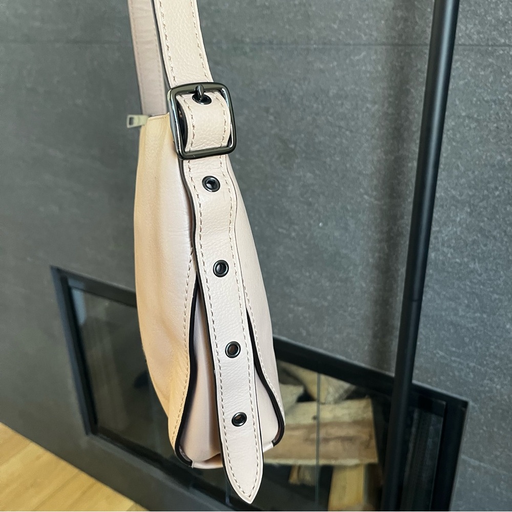 Coach Small Dufflette Leather Crossbody Bag Beachwood - Picture 10 of 16